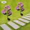 3 Head Solar Garden Light, Realistic Hydrangea Flower Outdoor Decor Light Purple